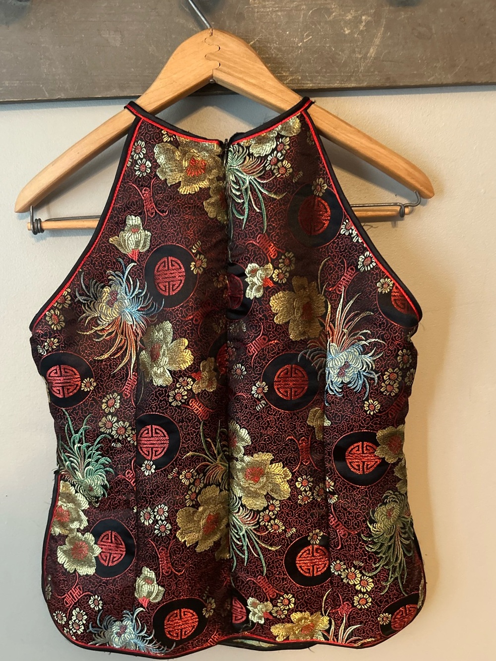 Silk blend Asian style top - Picture 5 of 13